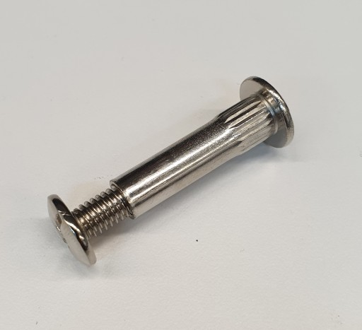 Spojovacia skrutka na dosku fi/8mm, chróm, 10 ks