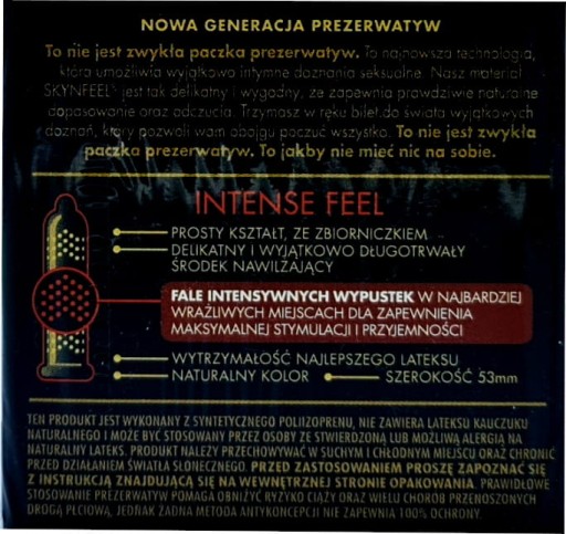 UNIMIL SKYN INTENSE FEEL krabička 3 ks
