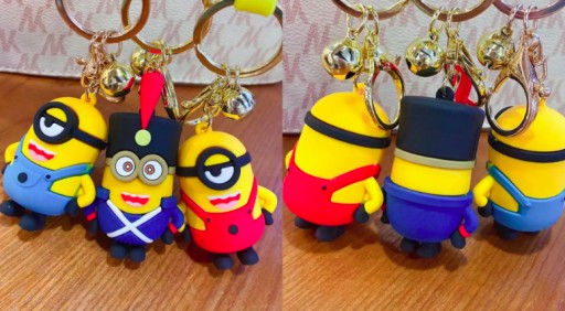 PRSTEŇ NA KĽÚČE MINIONS KRÁSNY KAŽDÝ DEŇ 20CM KEVIN BOB GRU PRÍvesok