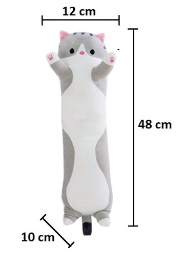 VANKÚŠEK MASKOT DLHÝ MASKOT PLYŠOVÁ HRAČKA 50 cm