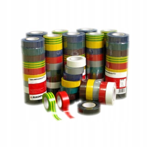 IZOLAČNÁ PÁSKA VIACFAREBNÁ 15x10 15MM 10 METROV SADA 10 ks