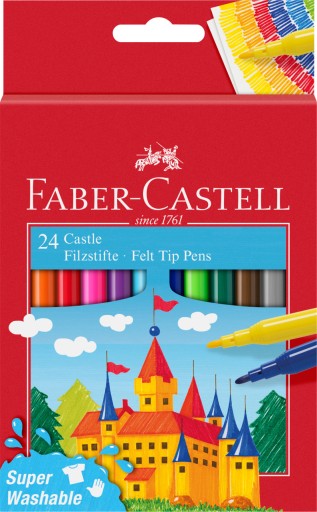 Fixky Faber-Castell 24 fixiek CASTLE 24 farieb KARTÓNOVÉ BALENIE