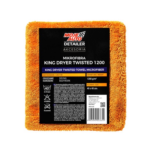 MA DETAILER KING SUŠIČ UTERÁK 1200g 40x40cm DLHÉ VLASY