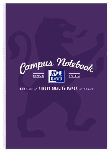 OXFORD CAMPUS NOTEBOOK A4/60K KONTROLOVANÝ fialový