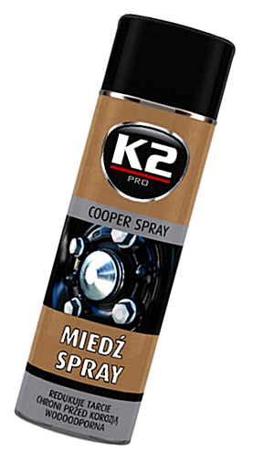 K2 MEDENÝ SPREJ 400 ML Vysokoteplotný W122