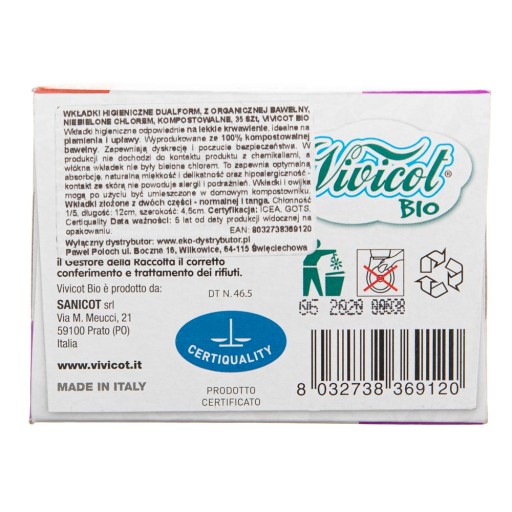 VIVICOT DUALFORM HYGIENICKÉ VLOŽKY 35 ks