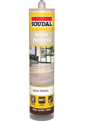 Sada Soudal na parkety, dosky, panely, JAVOR