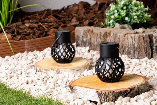 LED solárna lampa guľová lampa 7cm IGNIS záhradná lampa IP44 1800K