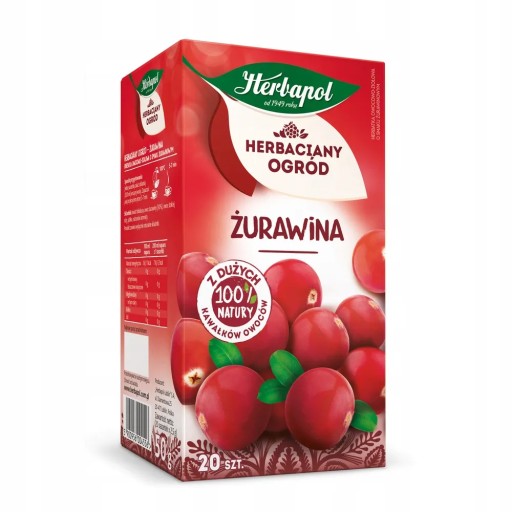 Herbapol Čaj Herbaciany Ogród Brusnica 20tb