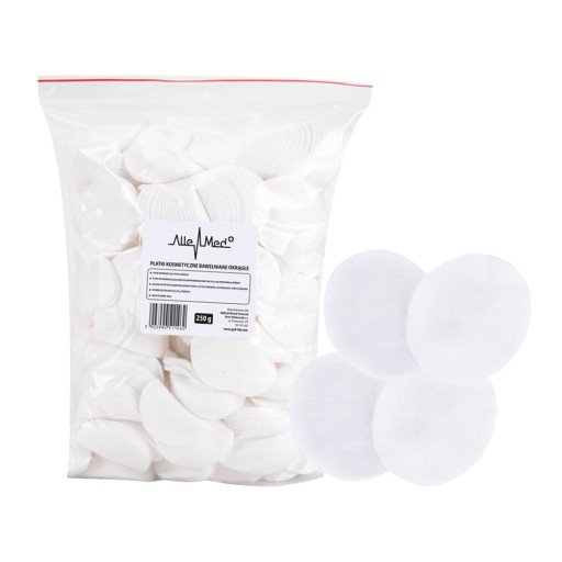 Bavlnené vatové tampóny, okrúhle kozmetické tampóny, 250g, 600 ks.