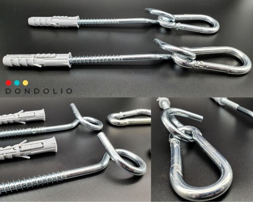 Sada 2 x Swing Mount Hooks Stropné háky Karabína