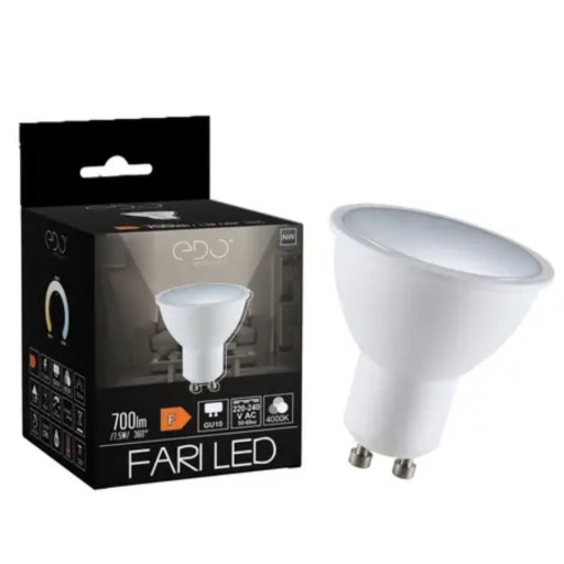 FARI LED GU10 žiarovka 7,5W 4000K neutrál NW 700lm 120st EDO777435 EDO
