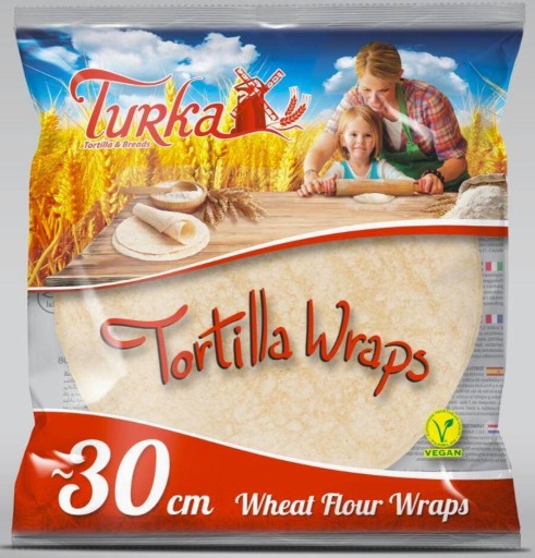 Tortilla, pšeničné zábaly 30 cm, 18 ks Turka