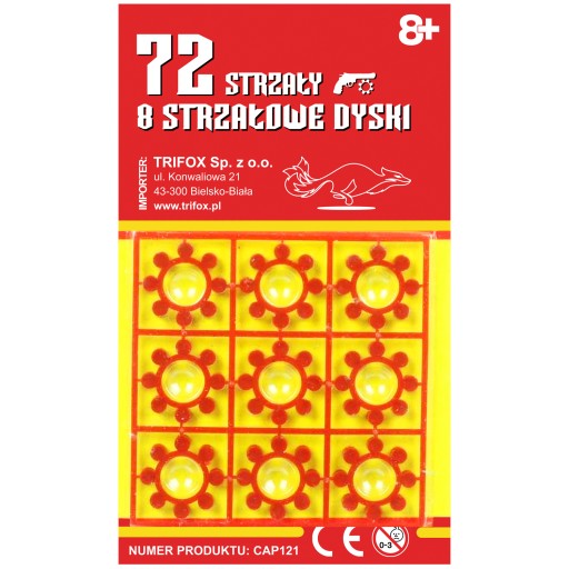 Perkusný základ na blistri 72 výstrelov