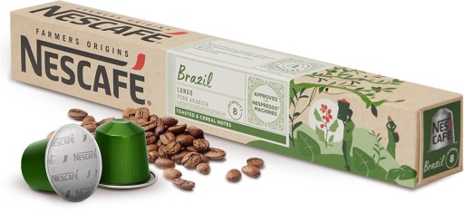 Nespresso kapsule Nescafe Farmers Brazil Lungo 10 ks.
