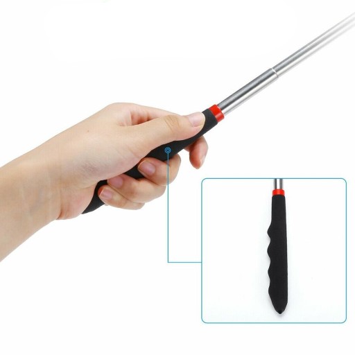 TELESKOPICKÉ KONTROLNÉ ZRKADLO NA KĹBE, OSVETLENIE 88CM LED