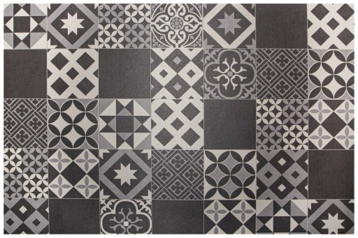 šírka 3 m MOZAIKA GRAFIT PVC KOBEREC PLAZA PATCHWORK DO KUCHYNE