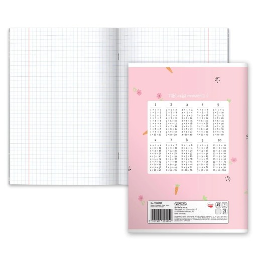 Zápisník A5, 16 štvorcových listov, Pastel Cute