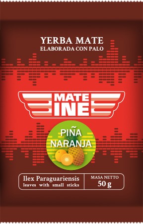Yerba Mate Mateine Pina Naranja 50g OVOCNÁ SILA PARAUGUY