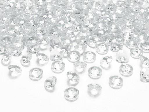 Diamanty kryštály dekorácie konfety spoločenstvo