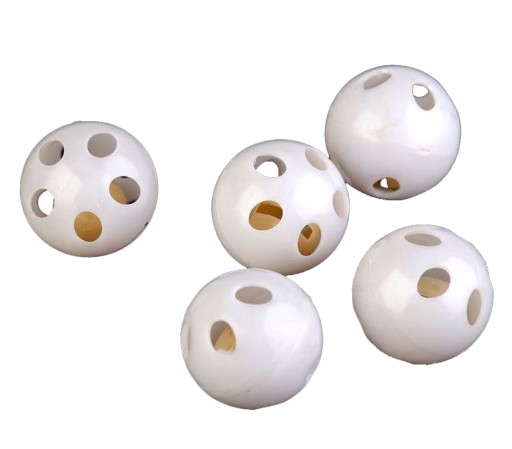 5x Plastové guľôčkové hrkálky pre hračky maskota GUĽA 24 mm