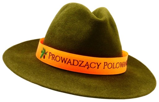Výstražný náramok pre POĽOVNÍKA, vyšívaný nápisom HUNTING LEAD