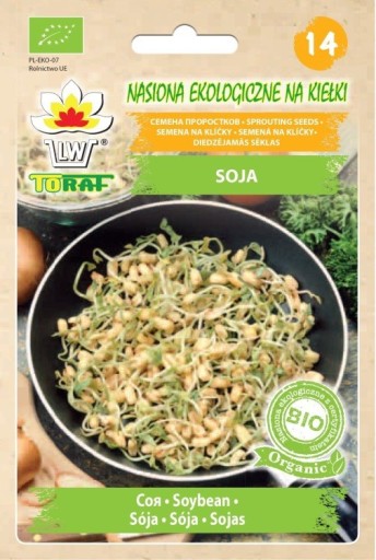 Bio sójové semienka na klíčky 30g TORAF