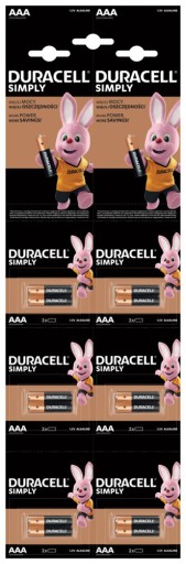 SADA ALKALICKÝCH BATÉRIÍ 2 AAA LR03 Duracell