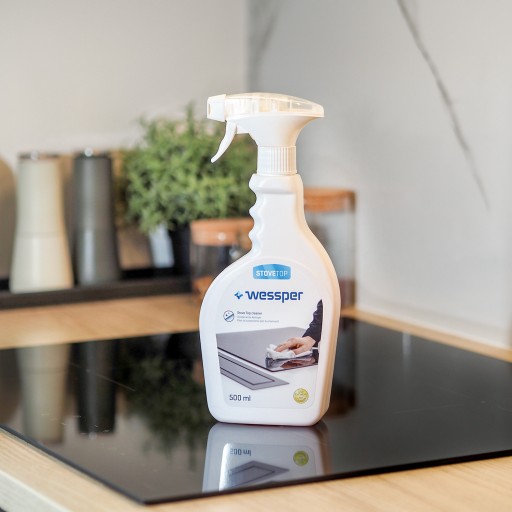 Tekuté mlieko na čistenie indukčných varných dosiek Wessper, 0,5l