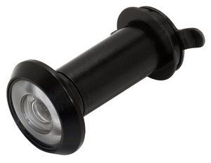 VENTILÁTOR ČIERNY 14 mm PRE DVERE 35 - 60 mm S VEČIKOM