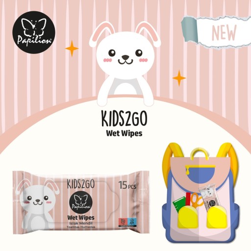 PAPILION KIDS2GO VLHČENÉ UBÚRKY PRE DETI 15 ks