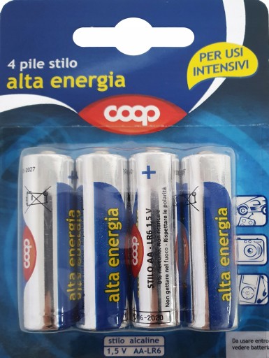4x COOP alkalická batéria od MAZDA AA LR6 hrubé palice