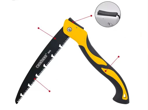 Hádzanárska píla skladacia na konáre stromov 240 mm ergonomická rukoväť