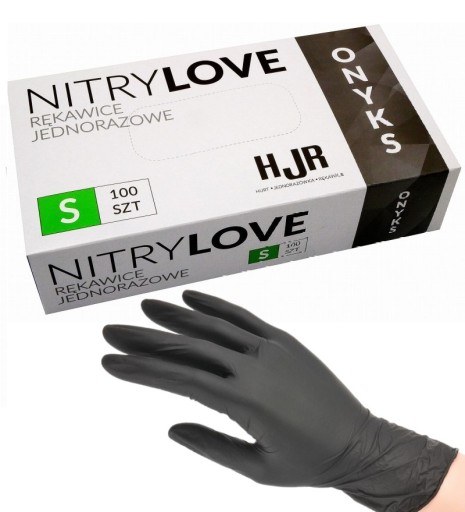 Rukavice HJR Medical NITRILE rukavice BLACK Onyx BLACK S
