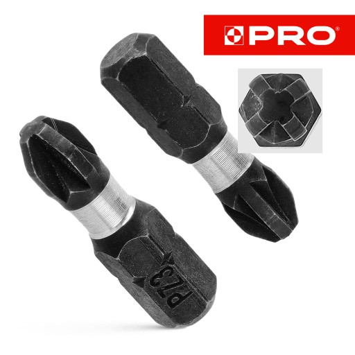 Nárazový bit PZ3 Nárazový bit 25mm | Nárazový bit pre skrutkovač 2 ks.