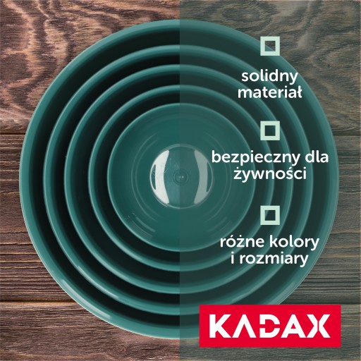 PLASTOVÁ KUCHYŇSKÁ MISKA NA ŠALÁT, 0,5 l, ZELENÁ