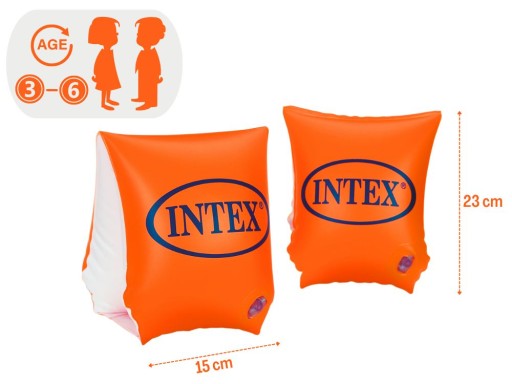 Motýlie ramená na učenie sa plávania pre deti vo veku 3-6 rokov Intex 58642