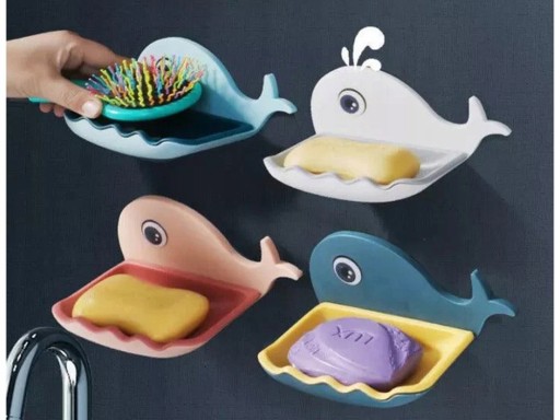 Miska na mydlo pre nádobu na mydlo do kúpeľa WHALE