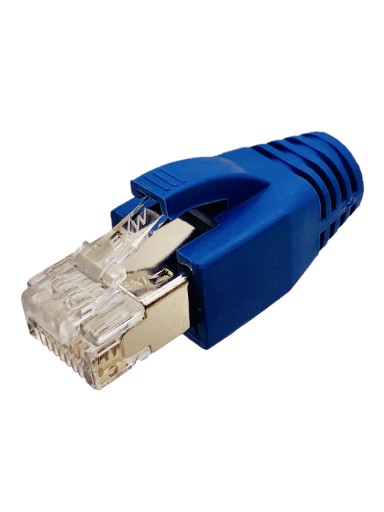 Zástrčka RJ45, kategória 6A, s krytom, tienená, AWG 22-24, pre hrubé káble, 1 kus