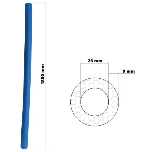 Clever Leon 180 cm PENOVÝ NÁKROK NA TRAMPOLÍNOVÉ STĹPKY TRAMPOLÍNOVÉ TRUBKY