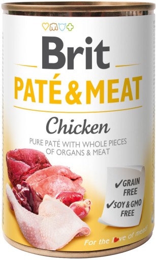 BRIT Paté & Meat Chicken 400 g kuracie mäso