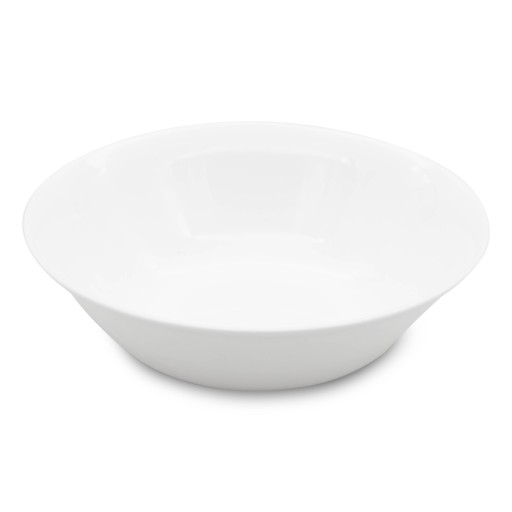 BIELA OPÁLOVÁ MISKA NA ŠALÁT HLBOKÁ MISKA 17CM okrúhla MISKA POLIEV.