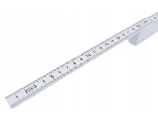 SKLADACÍ STOLÁRSKY METER PLASTOVÝ TESÁRSKY MIERY 2 m