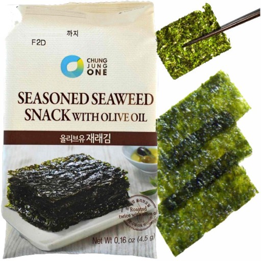 Nori Snack Chrumkavé kórejské morské riasy s olivovým olejom 4,5g