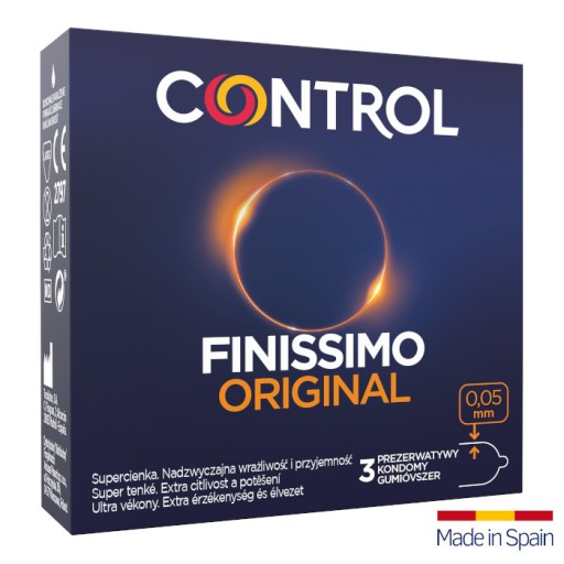 CONTROL FINISSIMO ORIGINAL 3 ks Extra tenké kondómy Smooth Touch