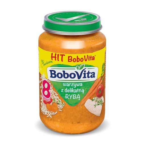 BoboVita Zelenina s jemnou rybou po 8 mesiacoch 190 g
