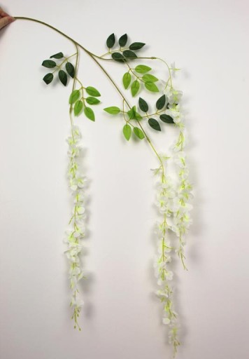 VISTÉRIA ZÁVESNÁ UMELÁ WISTERIA PREDNÁŠKA UMELÉ KVETY LIST XXL 105cm