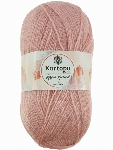 Priadza Kartopu Angora Natural 100g 550m farba 776 púdrová ružová