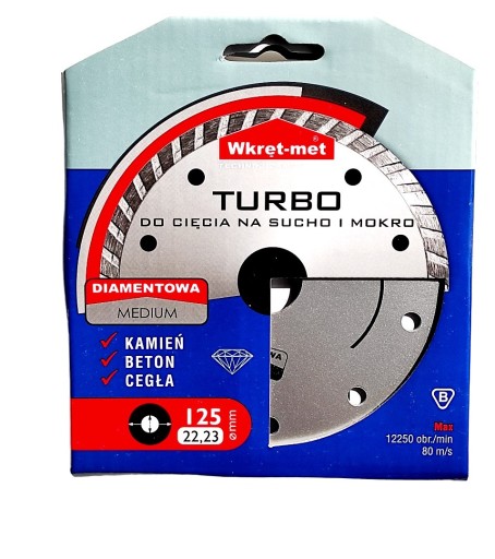 Diamantový kotúč TURBO MEDIUM 125 mm na suché a mokré rezanie