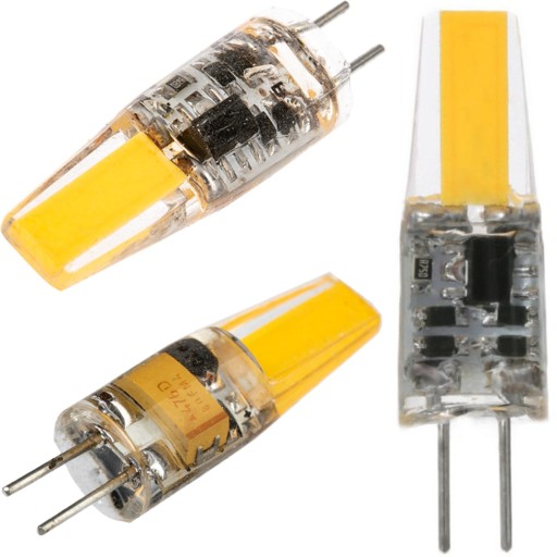 LED CAPSULE žiarovka MINI G4 3W = 30W 3000K TEPLÁ FARBA COB 12V LUMILED